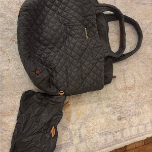 MZ Wallace Gray Quilted Tote